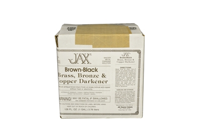 Jax Brown-Black Darkener Gallon on Brass,Bronze, Copper