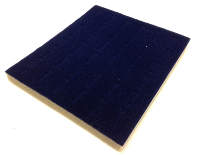 Foam Pad Navy Blue36 Rings 7.5 x 6.5 Inches