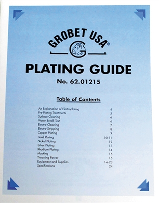 Plating Guide Grobet USA Soft Cover Book