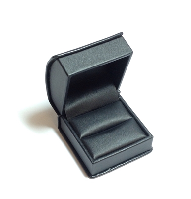 Black Leatherette Ring Box