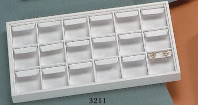 EARRING TRAY 18 DROP LARGE WHITE