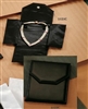 Pearl or Necklace Folder Large Black Leatherette