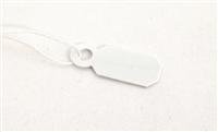 Tags Plastic White String Package of 100