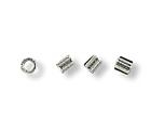 Sterling Silver Crimps 1.0 x 2.0mm (100)