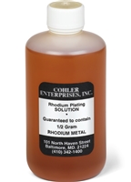 COHLER BLACK RHODIUM PLATING BATH - 1/2 GRAM SOLUTION