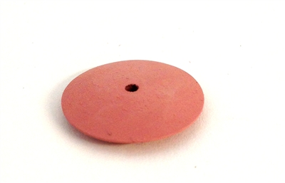 Knife Edged Rubberized Polishing Wheels 7/8" Hi-Shine Pink (20)