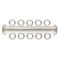 Sterling Silver Tube Clasp 5-Strand