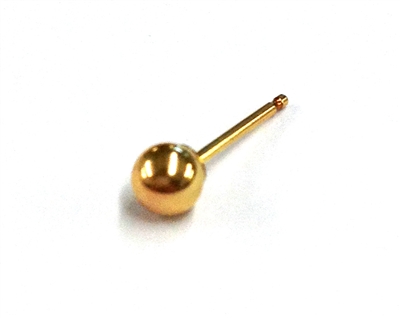 Yellow Gold Filled Ballstud 4.00mm (6)