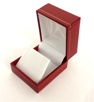 Earring Box in Red  1.75 x 2 x 1.5 "