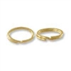 Split Ring Oval 10 KT Yellow per piece