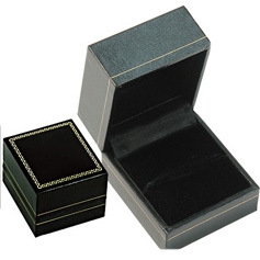 Ring Slot Box in Black 1-3/4 x 2 x 1-1/2