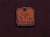 Rusted Iron Life Is The Journey Inspiration Pendant
