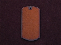 Rusted Iron Dog Tag One Hole Pendant