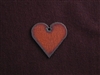 Rusted Iron Medium Heart With Center Hole Pendant