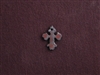 Rusted Iron Mini Chubby Cross Charm