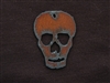 Rusted Iron Sugar Skull Pendant