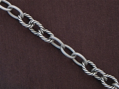 Antique Silver Colored Chain Style #67 Priced By The Foot