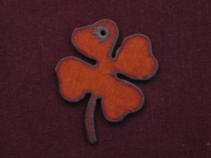 Rusted Iron Clover Pendant
