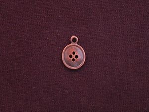 Charm Antique Copper Colored Button