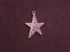 Charm Silver Colored Funky Star