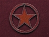 Rusted Iron Texas Star Pendant