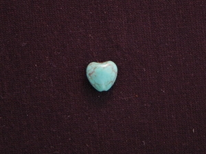 Heart Small Turquoise Colored Howlite/Magnesite