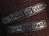 American Pewter Double Leather Cuff Plates WHAT MAKES YOU DIFFERENT MAKES YOU BEAUTIFUL
