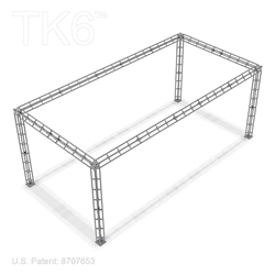 Baltimore 10 X 20 Ft Box Truss Display Booth Lighting Truss