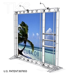 Cuba 8 - 10 Ft Wide TK6 Box Truss Backdrop Kit Backwall Display