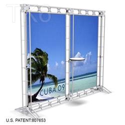 Cuba 9 - 10 Ft Wide TK6 Box Truss Backdrop Kit Backwall Display