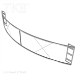 Sign Frame, Curve 99in By 18in For 8in TK8 Truss Displayers