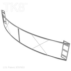 Sign Frame, Curve 99in By 18in For 8in TK8 Truss Displayers