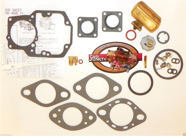 Autolite 1100 63 - 69 Carb Kit Ford 1 B 1100 Series MUSTANG FORD 144-250" Float
