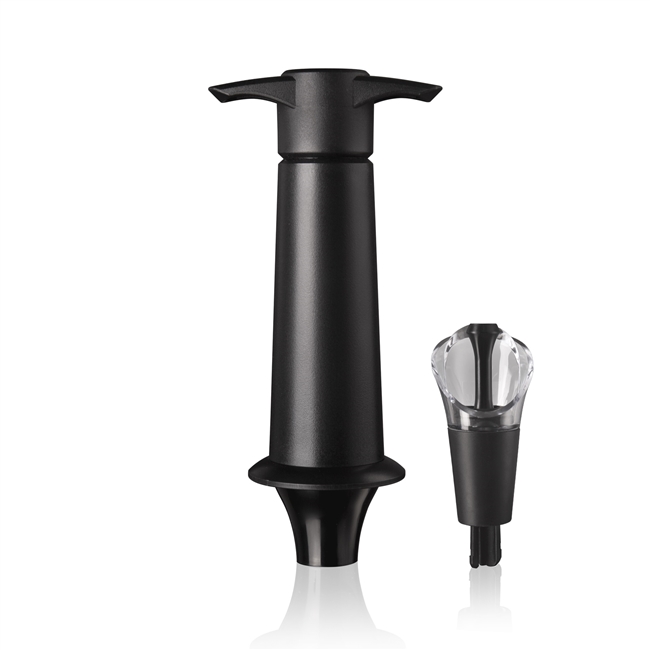 Wine Saver & Server Black (1 Pump, 1 Server-Stopper), Box