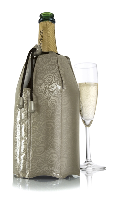 Vacu Vin Active Champagne Cooler in Platinum