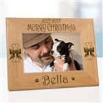 Woof Woof Merry Christmas Dog Frame