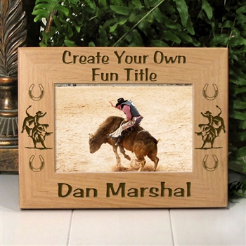 Bull Riding Picture Frame