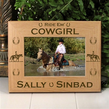 'Ride Em Cowgirl' Horse Frame