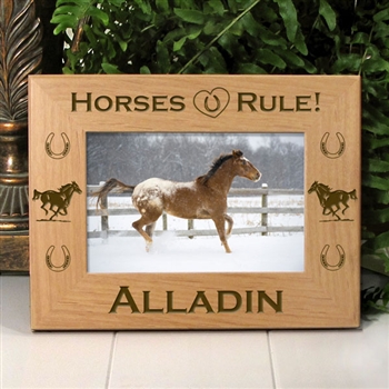 Horses Rule Picture Frame