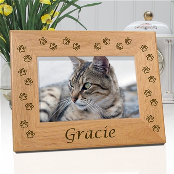 Paw Print Cat Memorial Frame