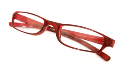 Red Slim Framed Glasses
