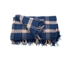 Soft Navy and Beige Blanket