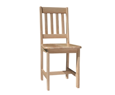 Rustic Wood Dining Chair