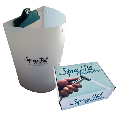 Spray Pal diaper sprayer and splatter shield