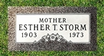Single Granite Grave Marker