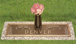 Evergreen Tree Companion Memorial Bronze Grave Marker