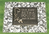 Our Baby Infant Bronze Grave Marker