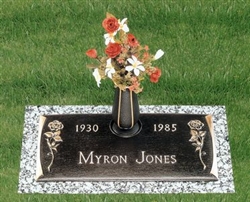 Tea Rose Memorial Bronze Grave Marker