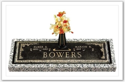 Ivy Companion Memorial Bronze Grave Marker