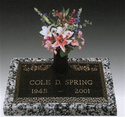 Dogwood Memorial Bronze Grave Marker